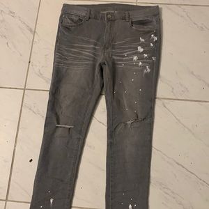 MNML Skinny Splatter Jeans 33